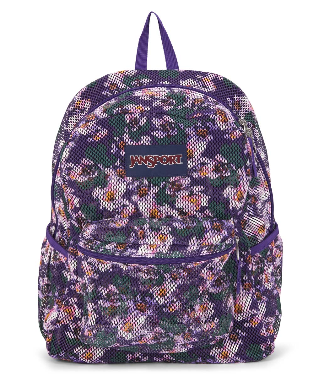 Jansport Eco Mesh Backpack Purple Petals The Supplies Box