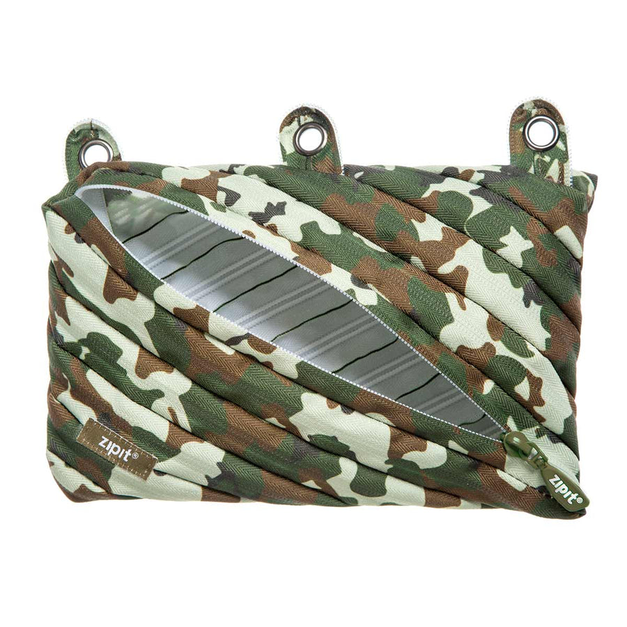 Zipit 3 Ring Camo Pencil Pouch