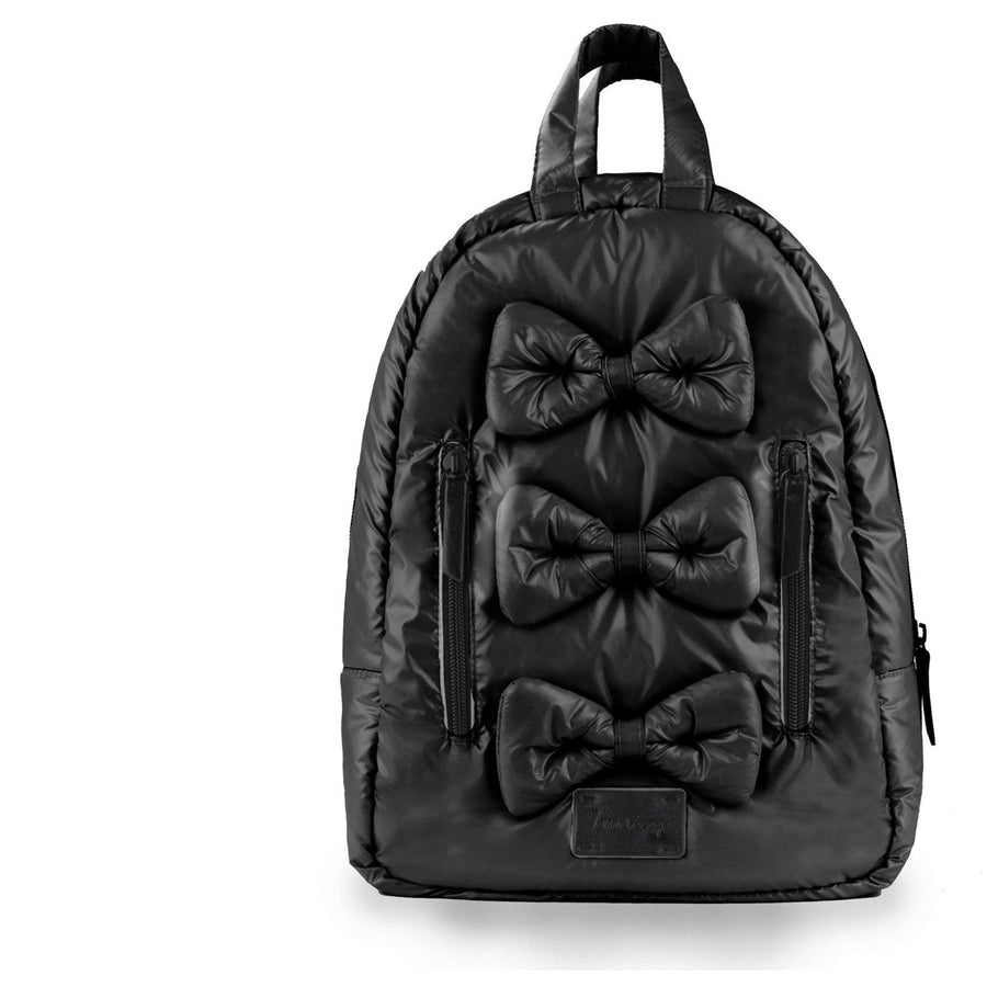 7AM Mini Bows Backpack Black