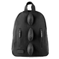7AM Mini Dino Backpack Black Canvas